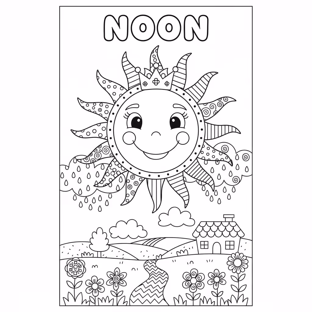 coloriage pour enfant à télécharger, niveau intermédiaire.