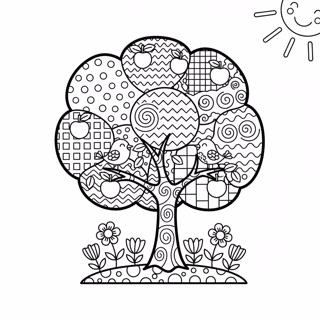 coloriage pour enfant à télécharger, niveau intermédiaire.