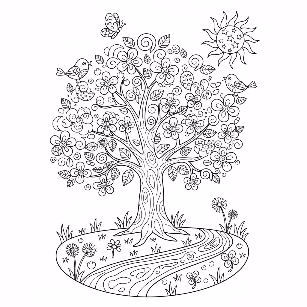coloriage pour enfant à télécharger, niveau intermédiaire.
