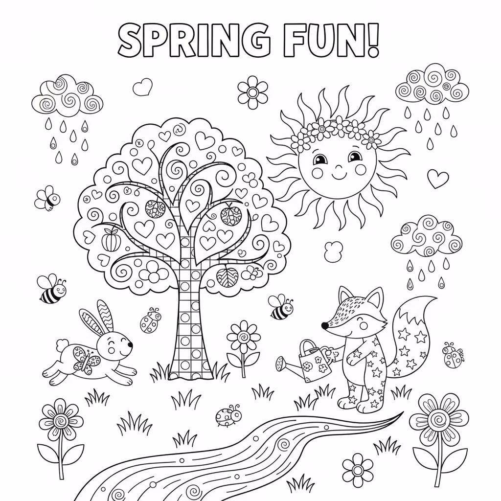 coloriage pour enfant à télécharger, niveau intermédiaire.