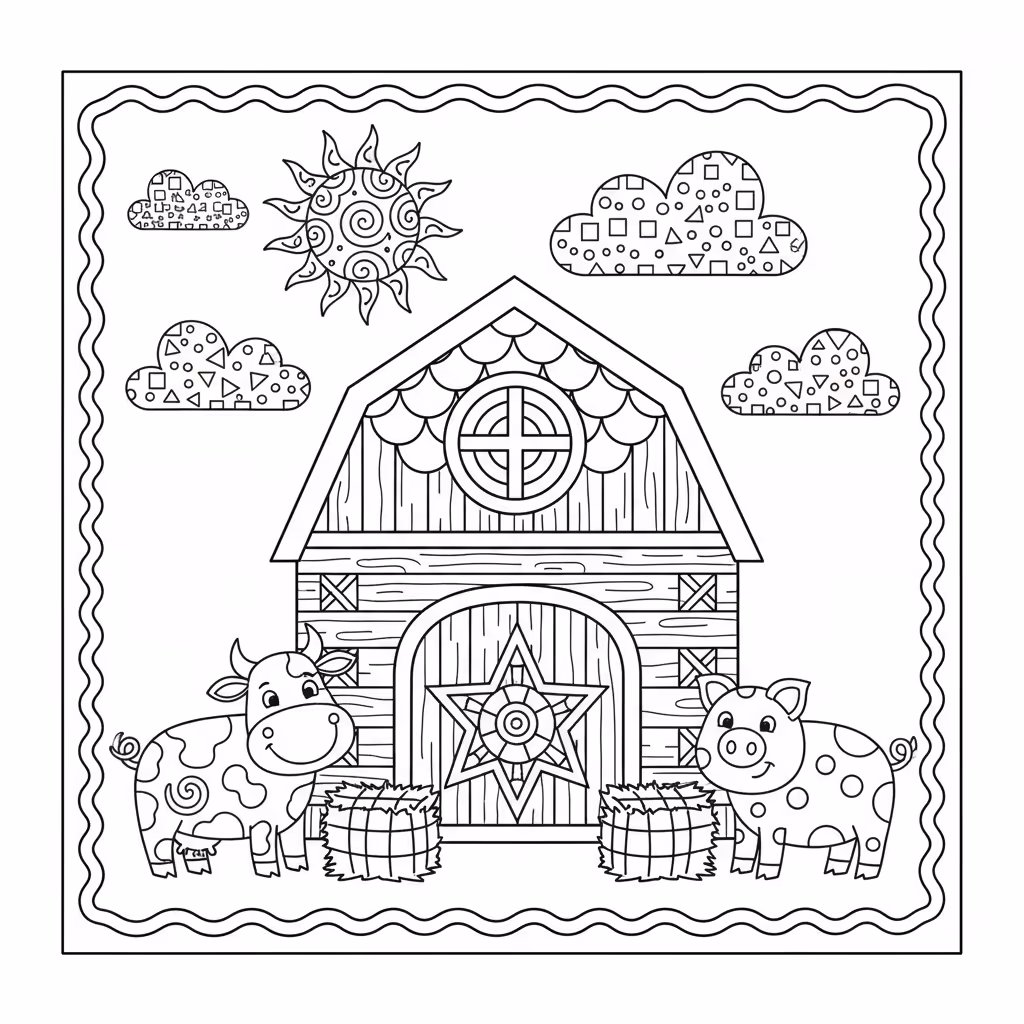 coloriage pour enfant à télécharger, niveau intermédiaire.