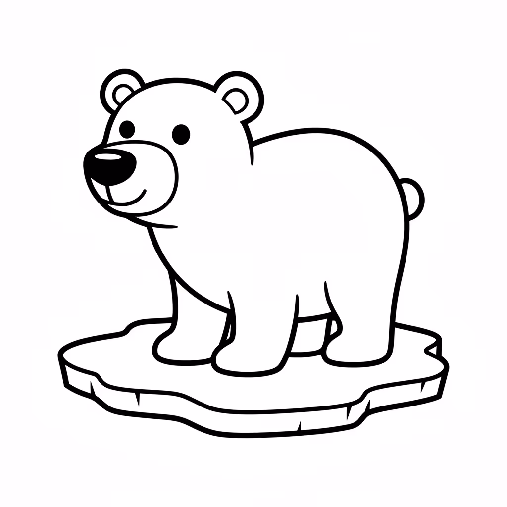 Picture of a printable coloring page showing White, level easy