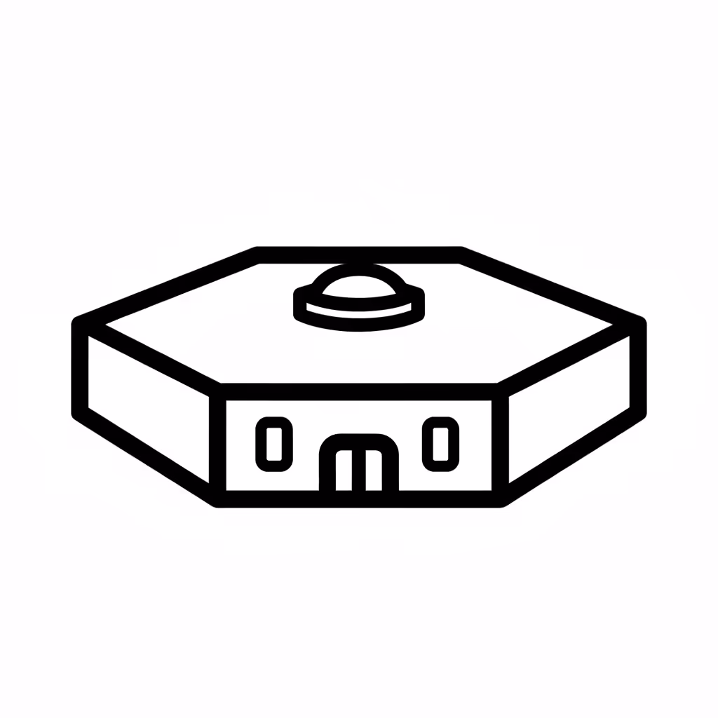Picture of a printable coloring page showing Pentagon, level easy