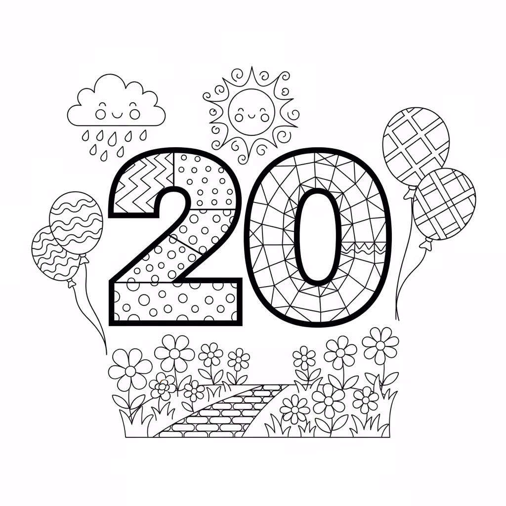 coloriage pour enfant à télécharger, niveau intermédiaire.