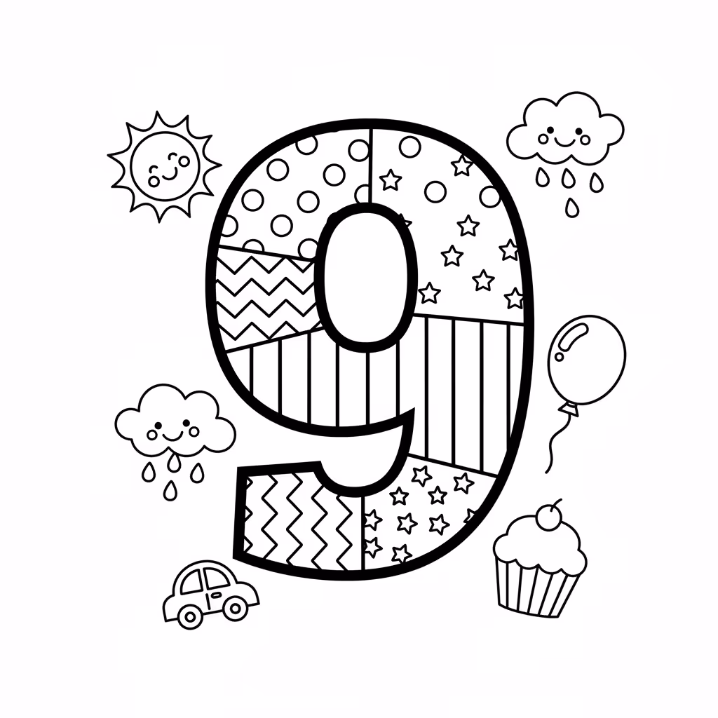 coloriage pour enfant à télécharger, niveau intermédiaire.