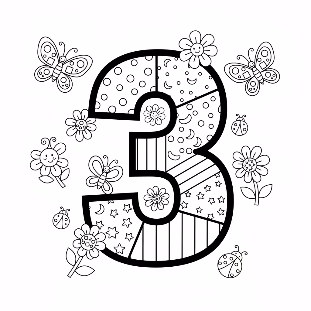 coloriage pour enfant à télécharger, niveau intermédiaire.