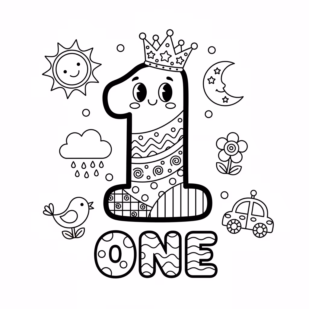 coloriage pour enfant à télécharger, niveau intermédiaire.