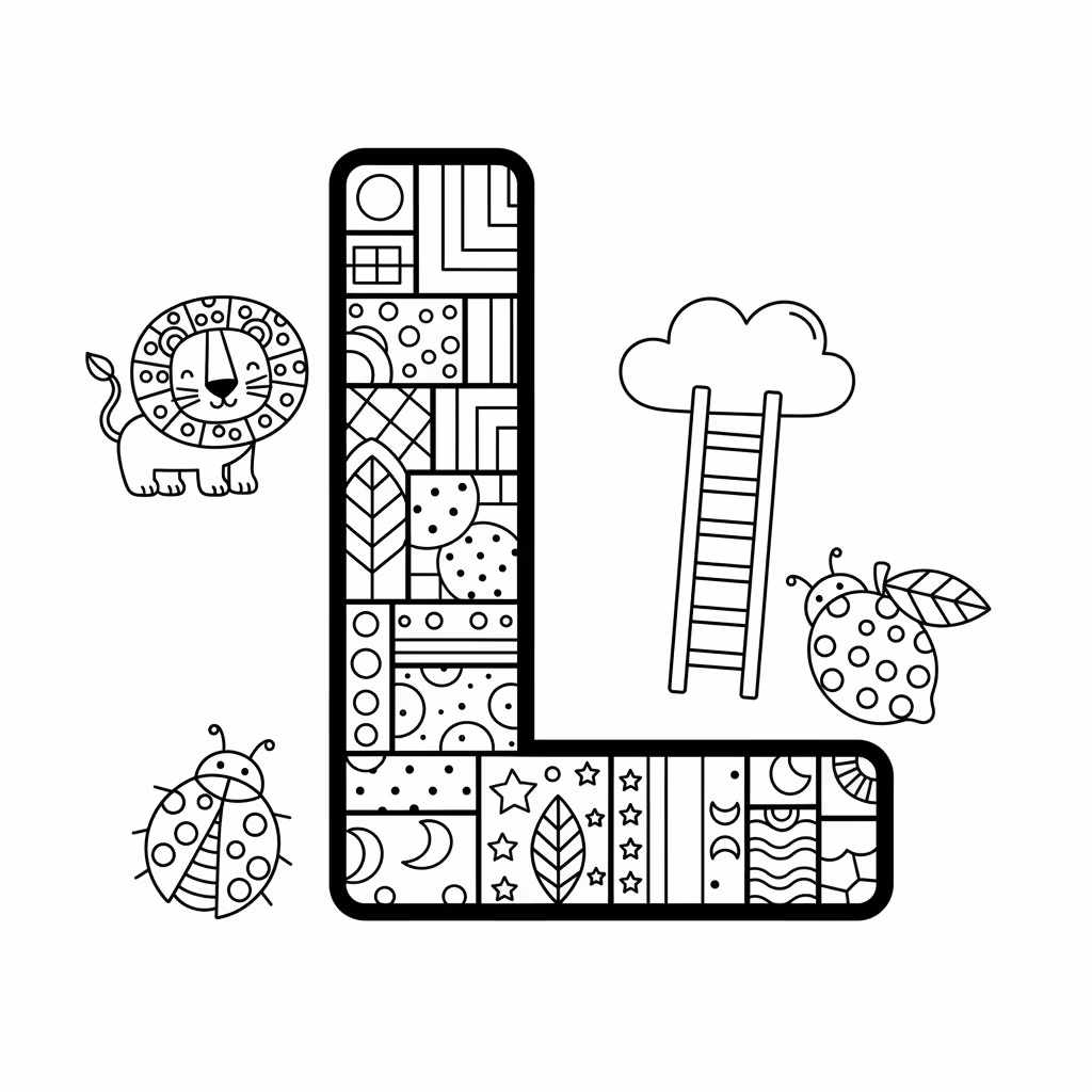 coloriage pour enfant à télécharger, niveau intermédiaire.