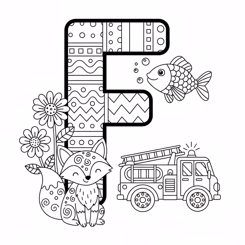 coloriage pour enfant à télécharger, niveau intermédiaire.