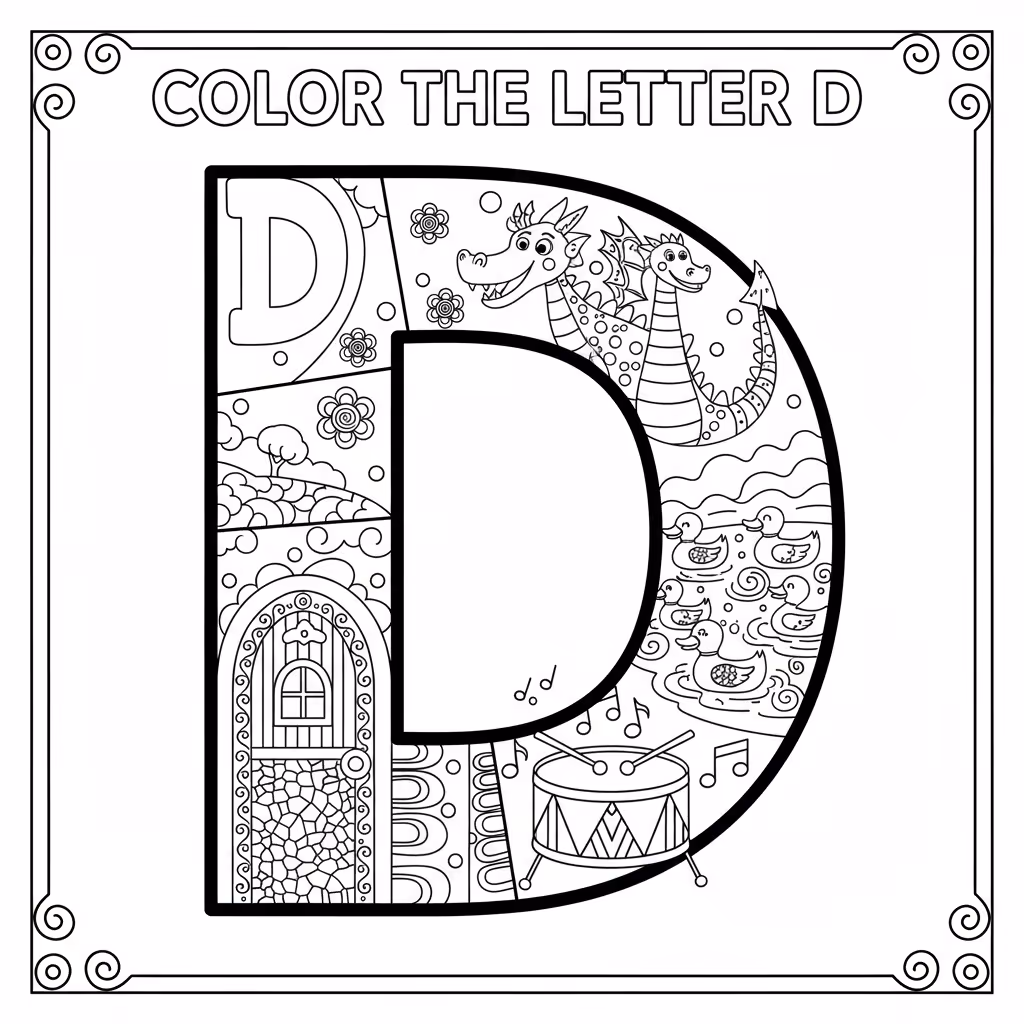 coloriage pour enfant à télécharger, niveau intermédiaire.