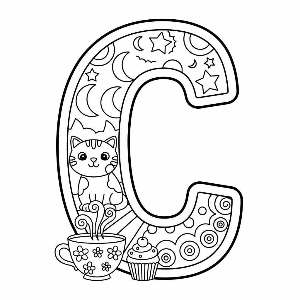 coloriage pour enfant à télécharger, niveau intermédiaire.
