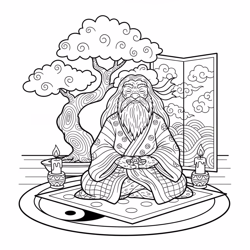 coloriage pour enfant à télécharger, niveau intermédiaire.