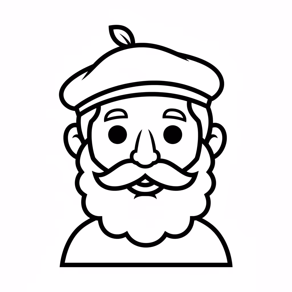 coloriage pour enfant à télécharger, niveau facile.