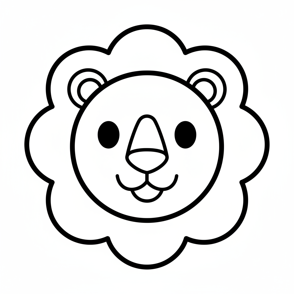 coloriage pour enfant à télécharger, niveau facile.