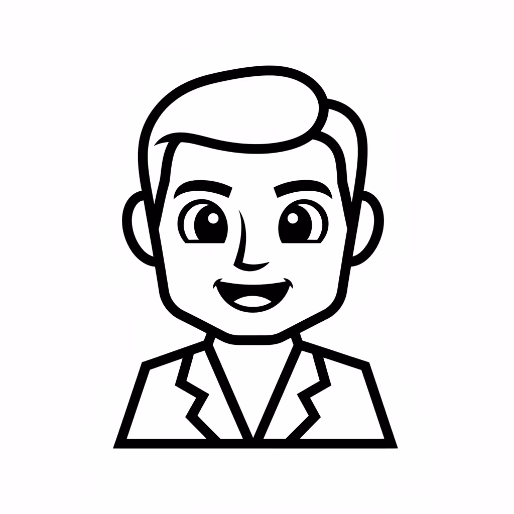 Picture of a printable coloring page showing Bruce Wayne, level easy