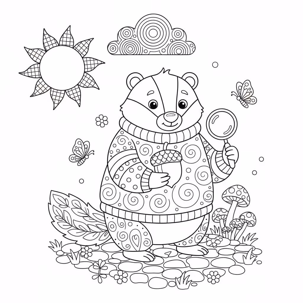 coloriage pour enfant à télécharger, niveau intermédiaire.