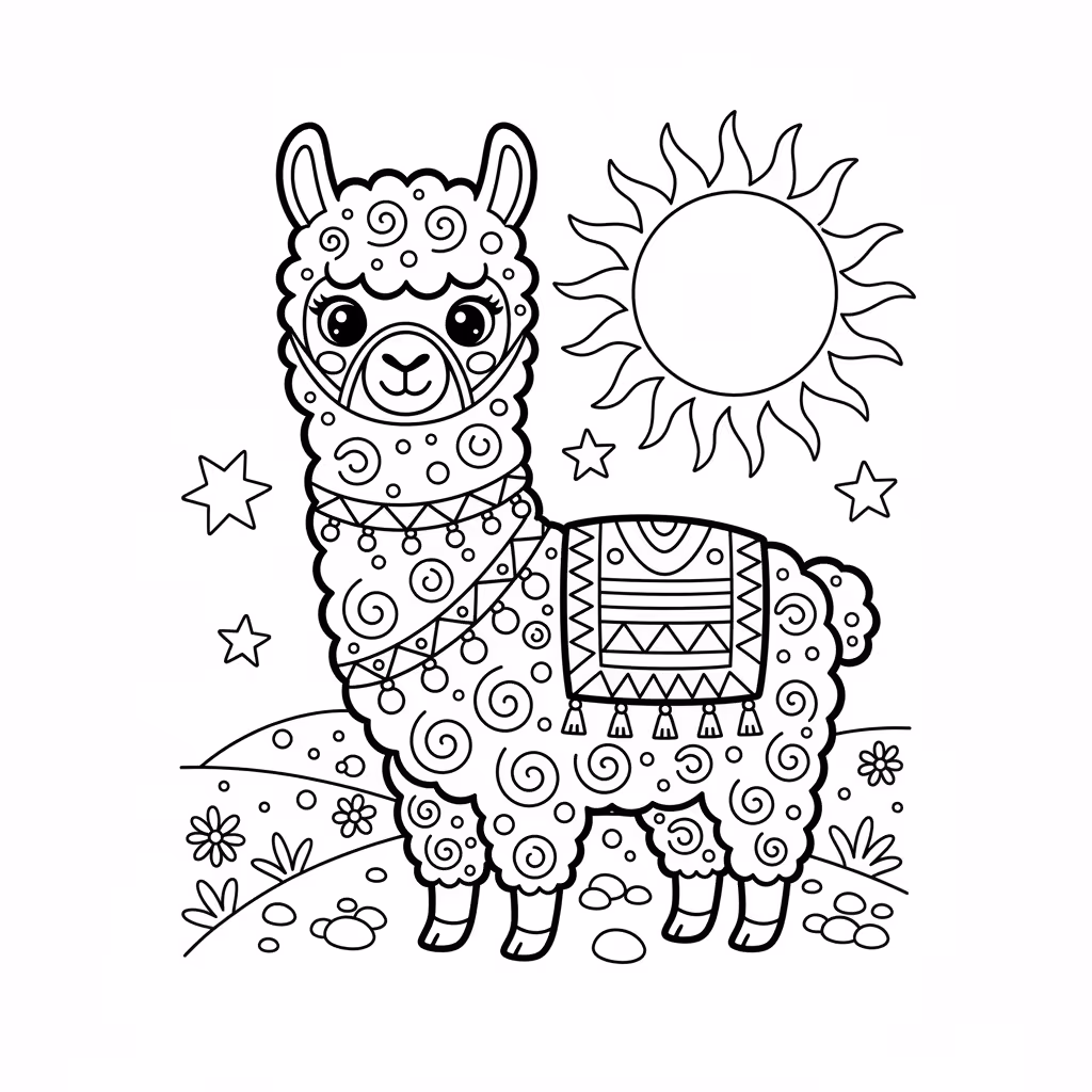 coloriage pour enfant à télécharger, niveau intermédiaire.