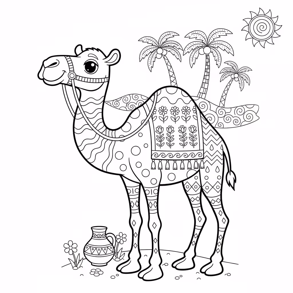 coloriage pour enfant à télécharger, niveau intermédiaire.