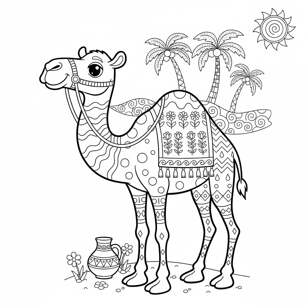 coloriage pour enfant à télécharger, niveau intermédiaire.