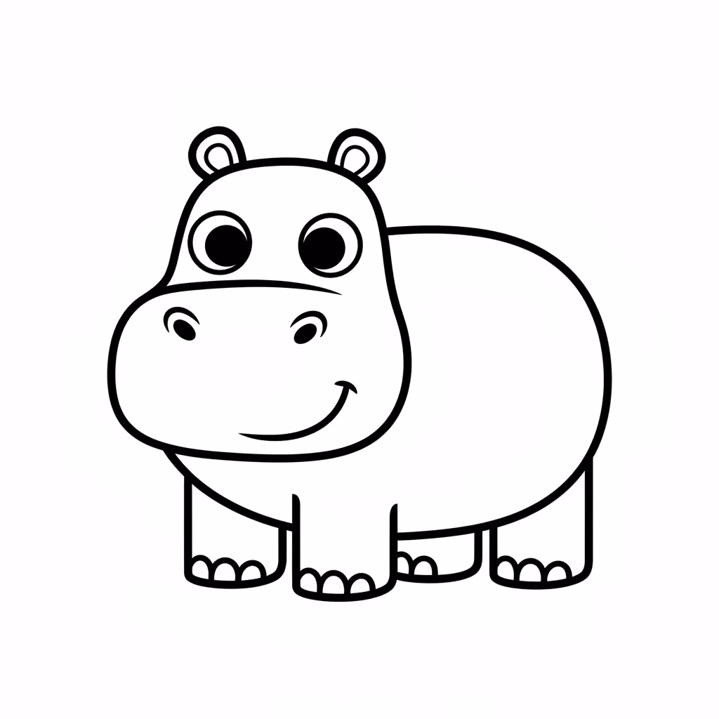 coloriage pour enfant à télécharger, niveau facile.