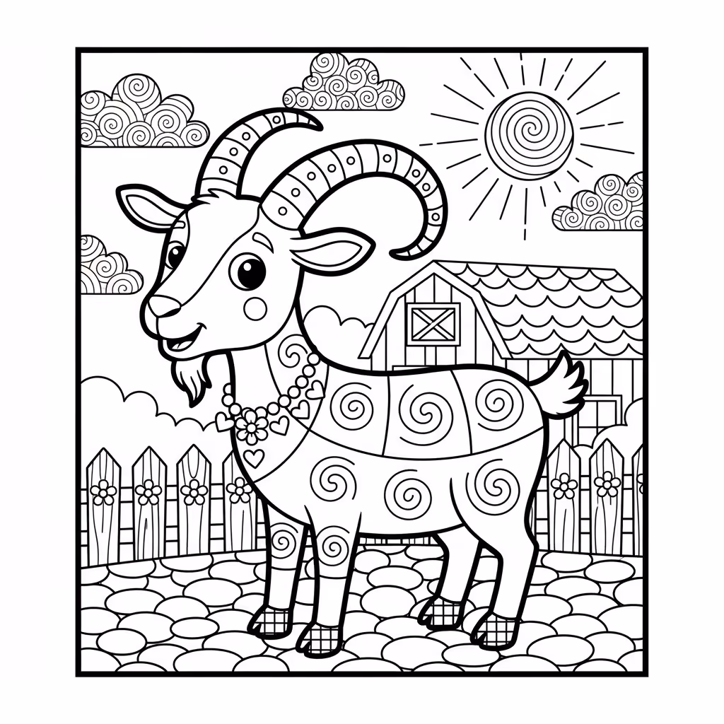 coloriage pour enfant à télécharger, niveau intermédiaire.