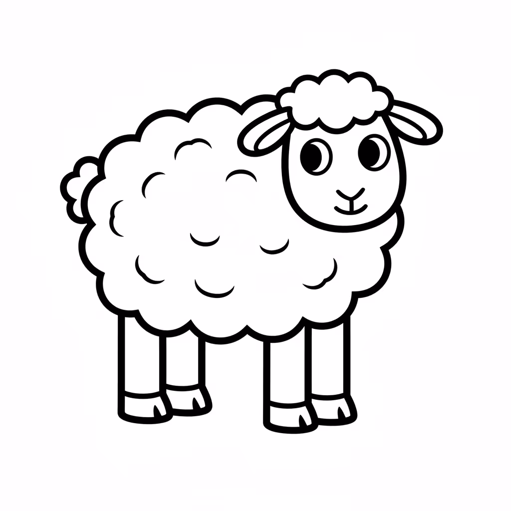 coloriage pour enfant à télécharger, niveau facile.