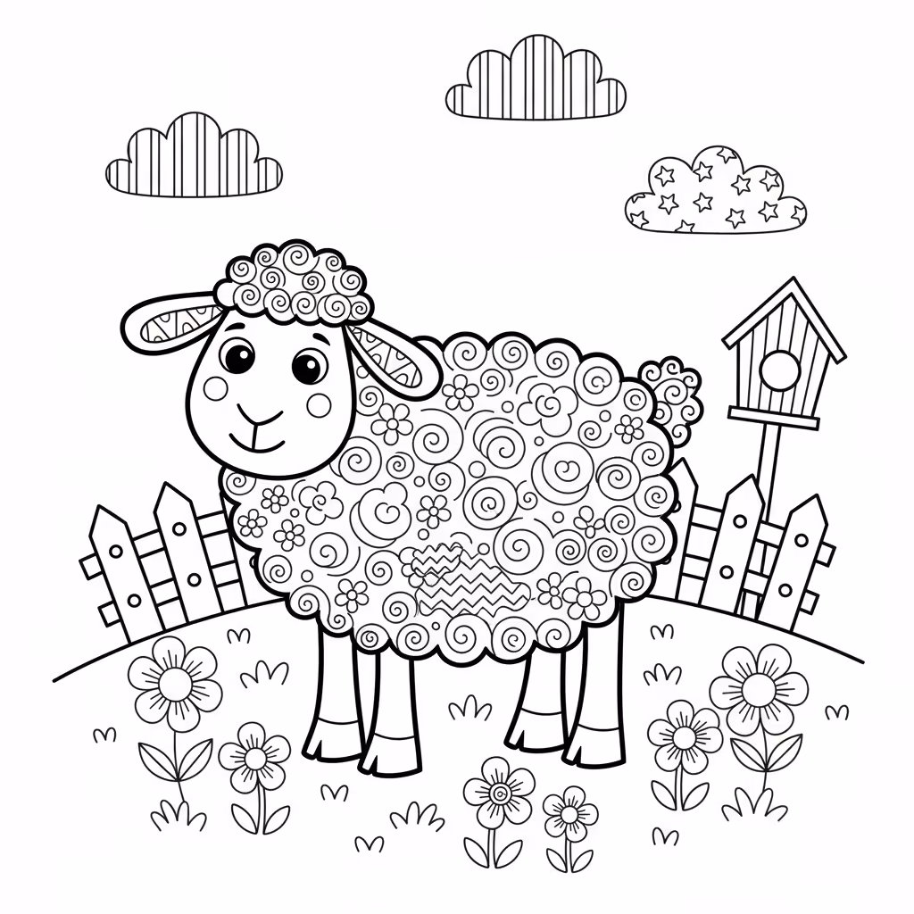 coloriage pour enfant à télécharger, niveau intermédiaire.