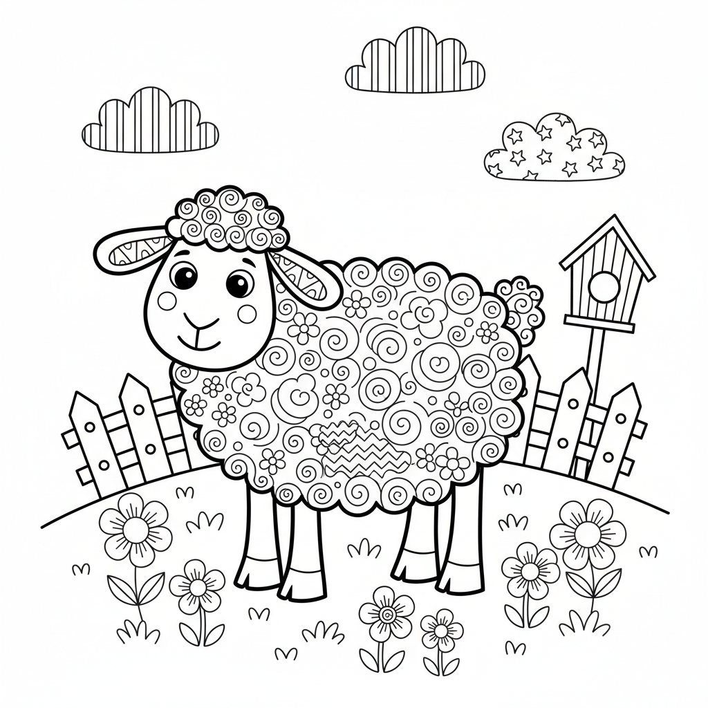 coloriage pour enfant à télécharger, niveau intermédiaire.