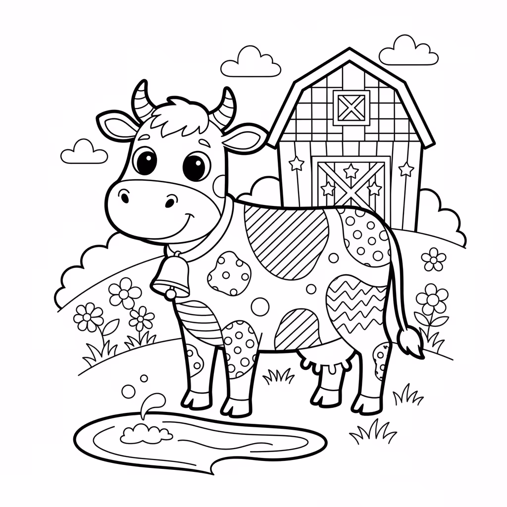 coloriage pour enfant à télécharger, niveau intermédiaire.