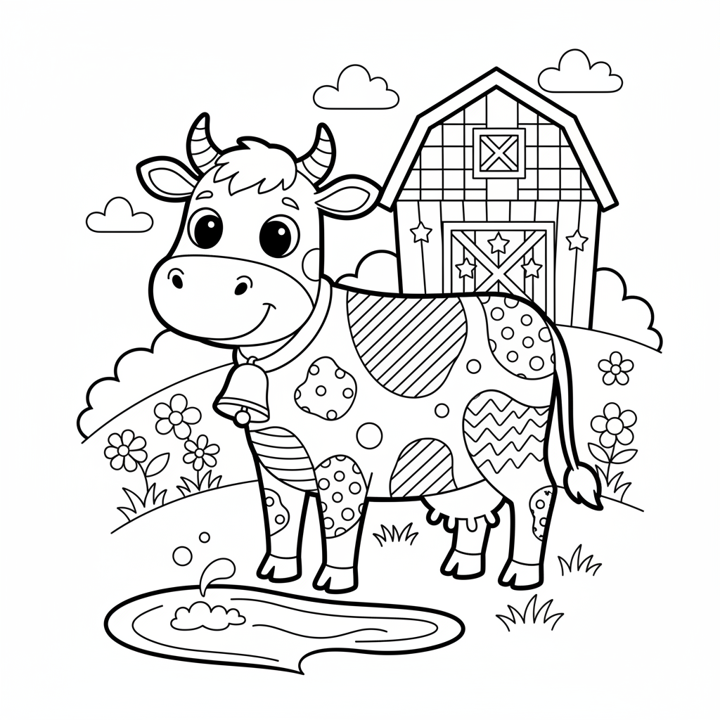 coloriage pour enfant à télécharger, niveau intermédiaire.