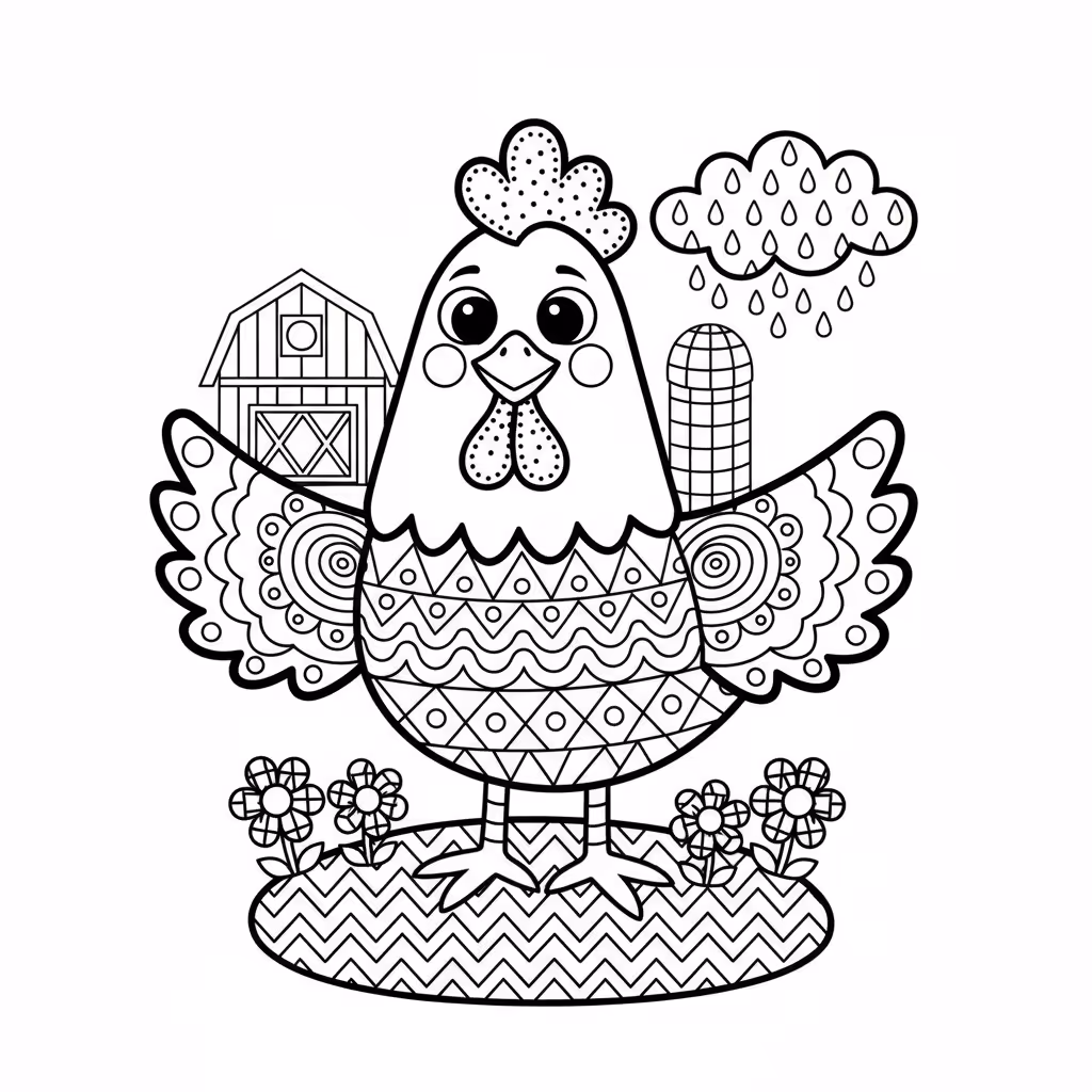 coloriage pour enfant à télécharger, niveau intermédiaire.