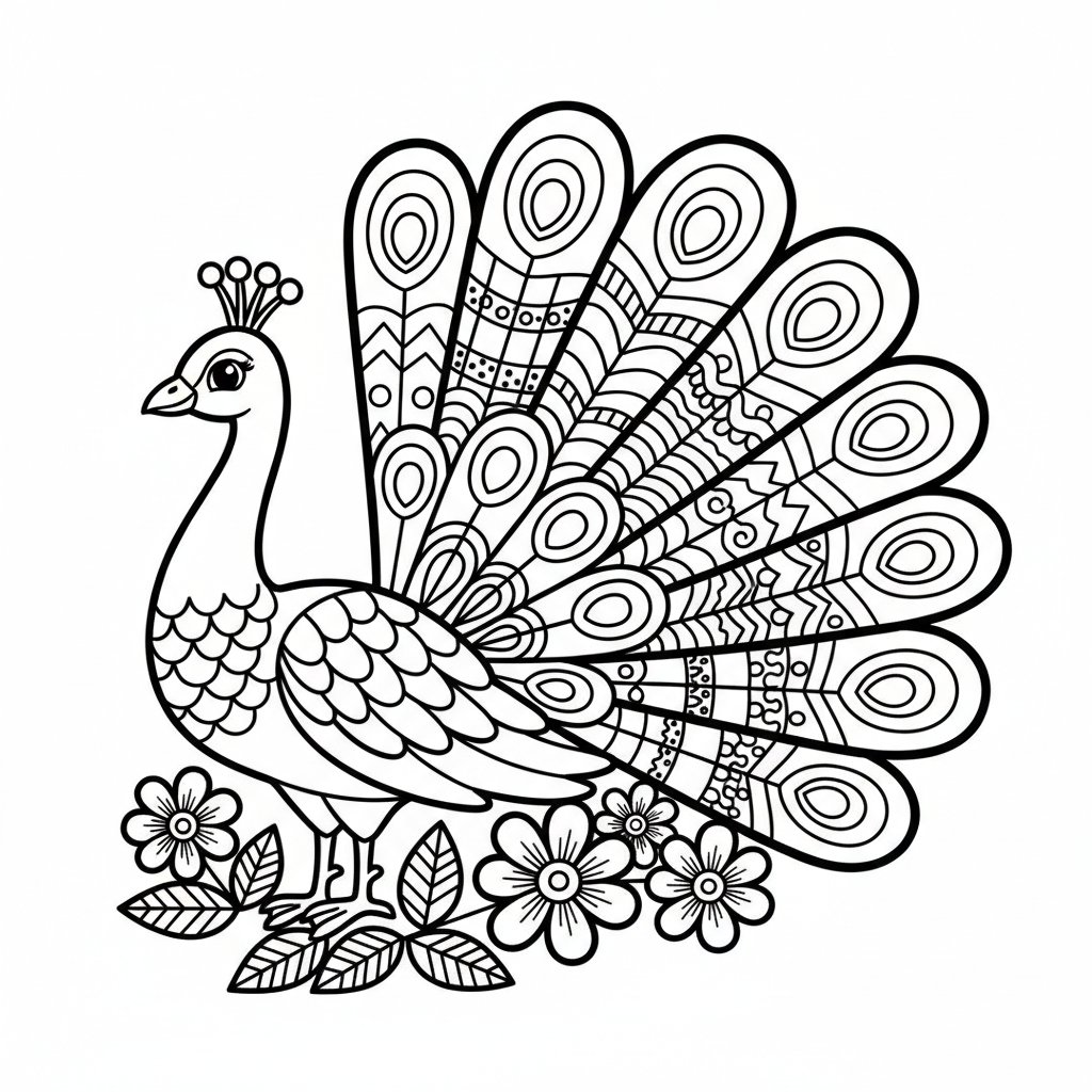 coloriage pour enfant à télécharger, niveau intermédiaire.