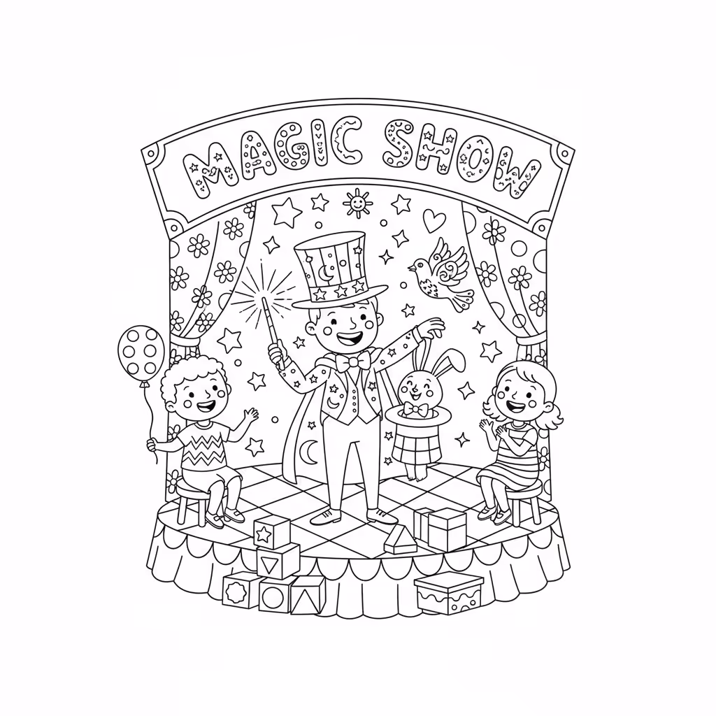 coloriage pour enfant à télécharger, niveau intermédiaire.