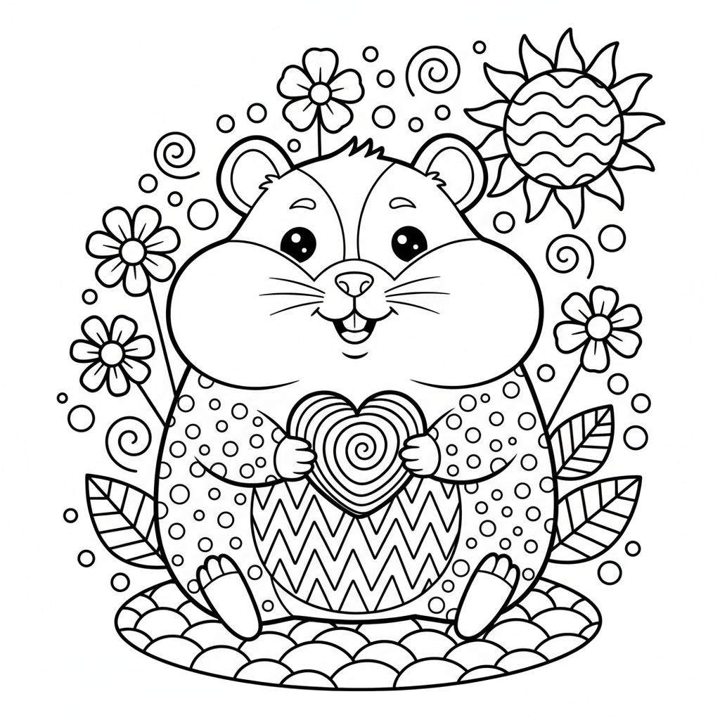 coloriage pour enfant à télécharger, niveau intermédiaire.