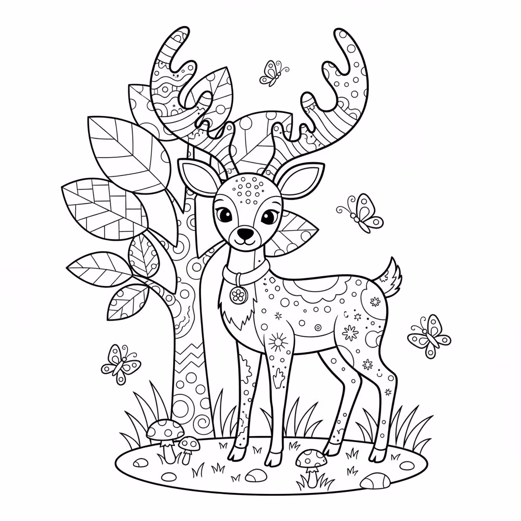 coloriage pour enfant à télécharger, niveau intermédiaire.