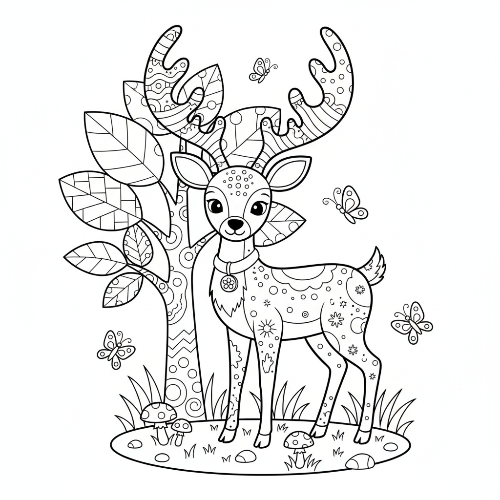 coloriage pour enfant à télécharger, niveau intermédiaire.