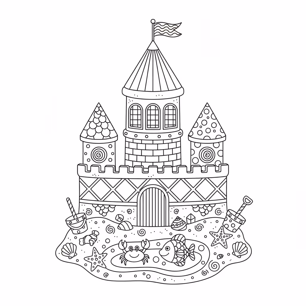 coloriage pour enfant à télécharger, niveau intermédiaire.