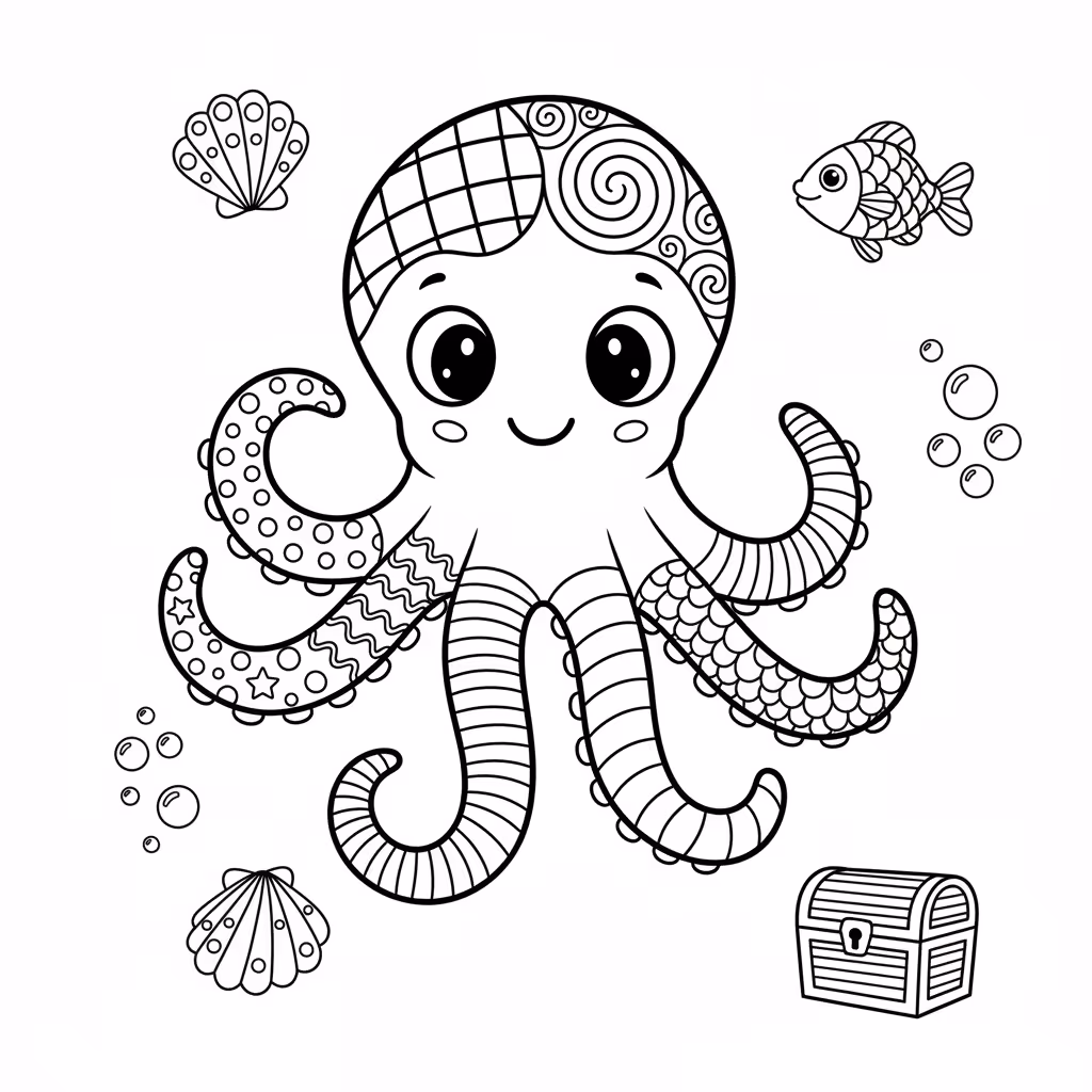 coloriage pour enfant à télécharger, niveau intermédiaire.