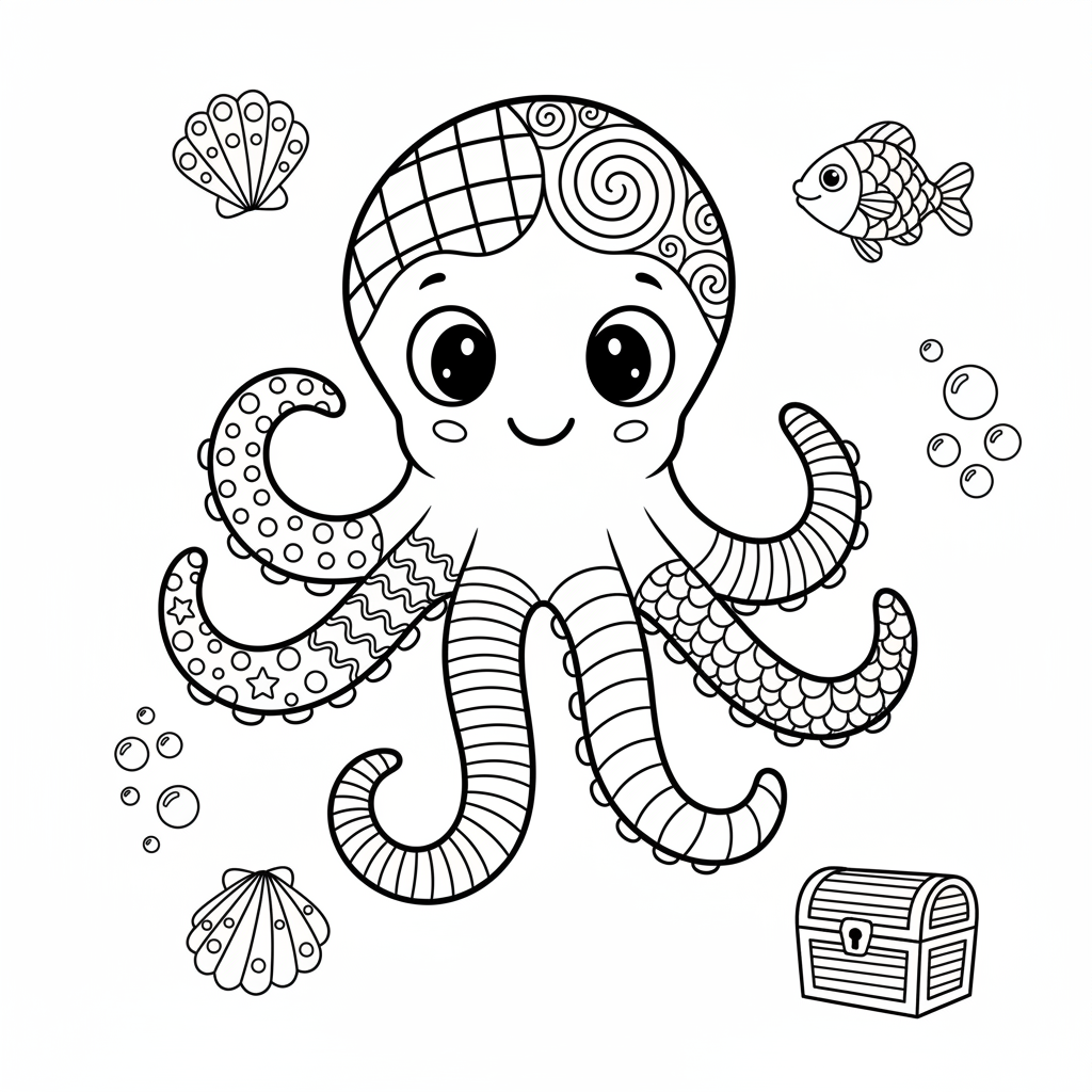 coloriage pour enfant à télécharger, niveau intermédiaire.