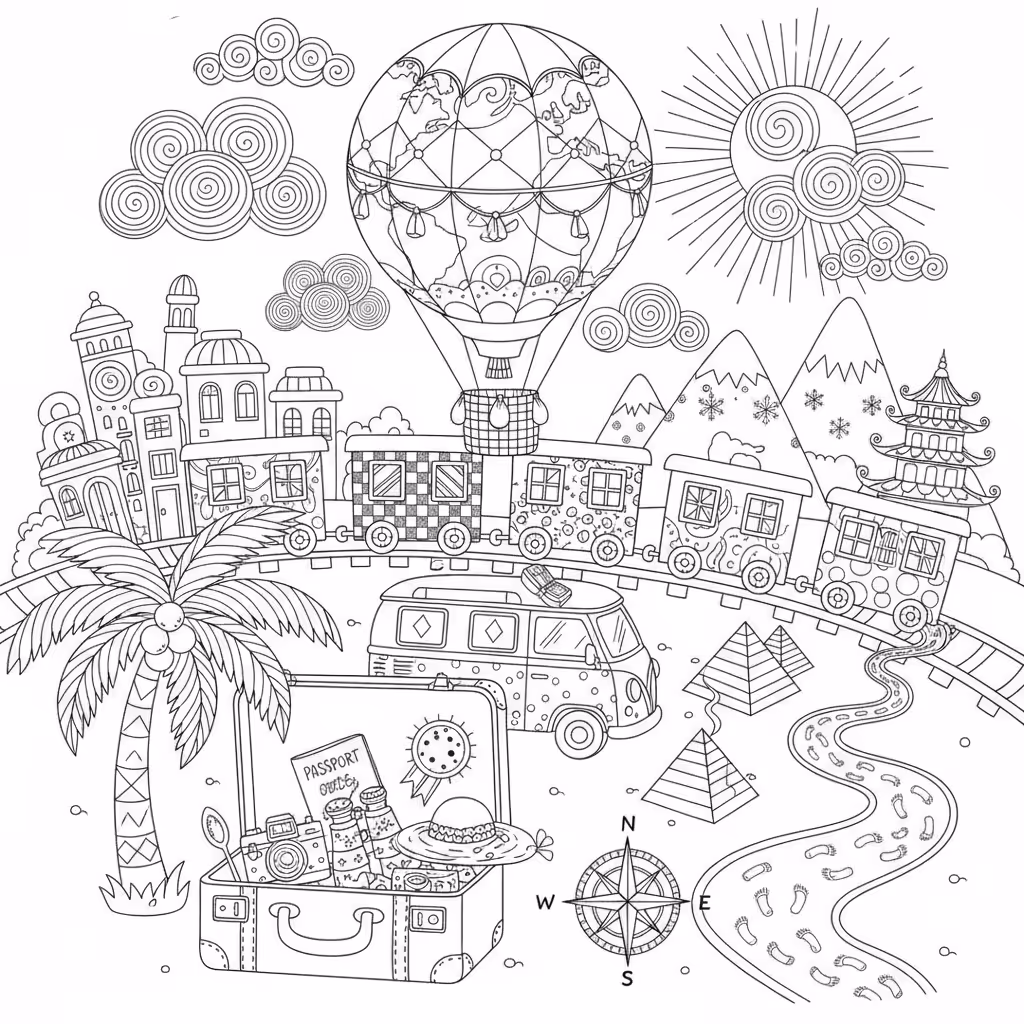 coloriage pour enfant à télécharger, niveau facile.coloriage pour enfant à télécharger, niveau difficile.
