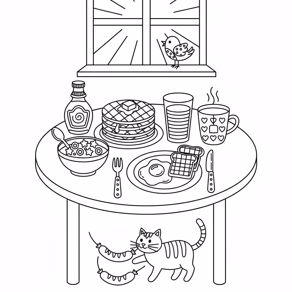 coloriage pour enfant à télécharger, niveau intermédiaire.