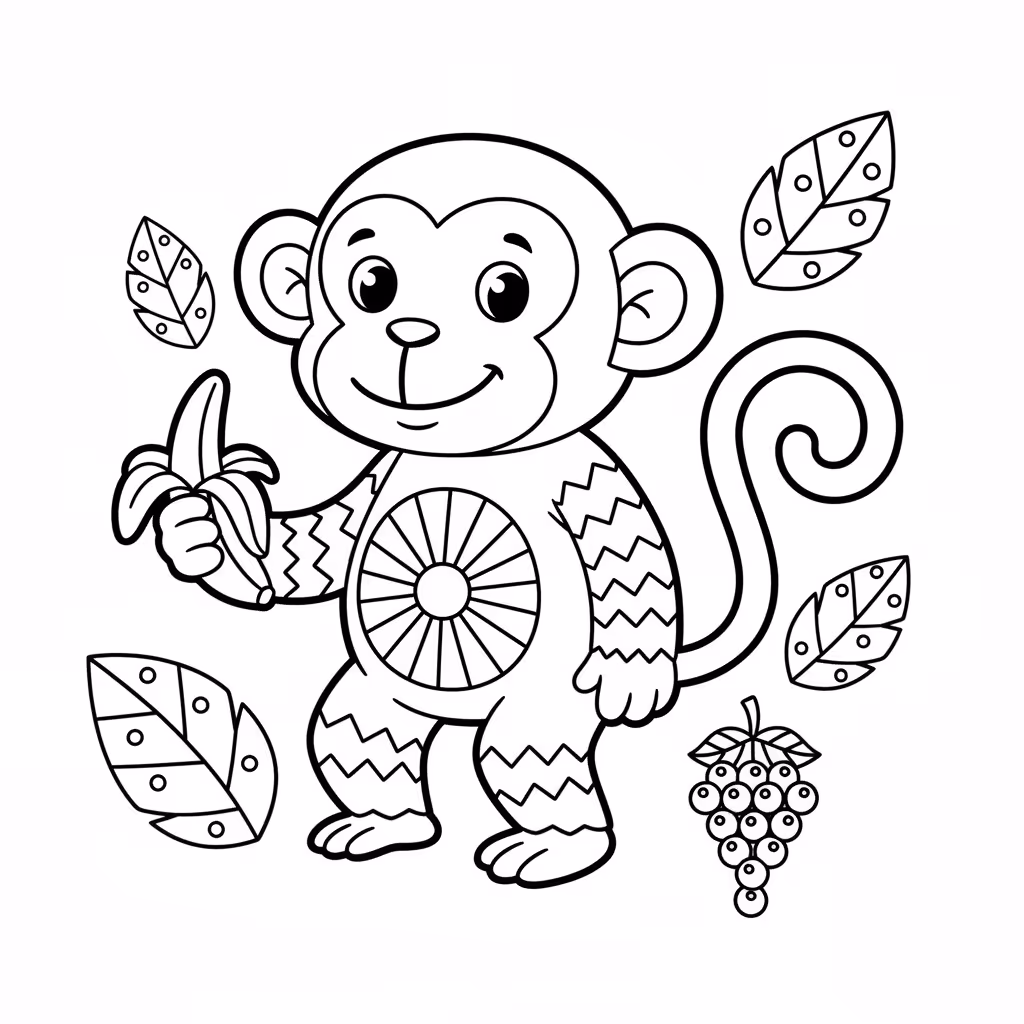 coloriage pour enfant à télécharger, niveau intermédiaire.