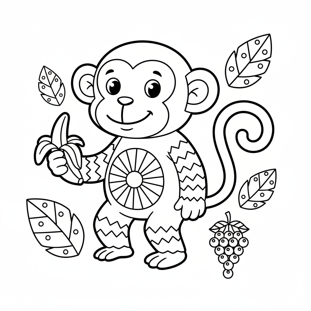 coloriage pour enfant à télécharger, niveau intermédiaire.