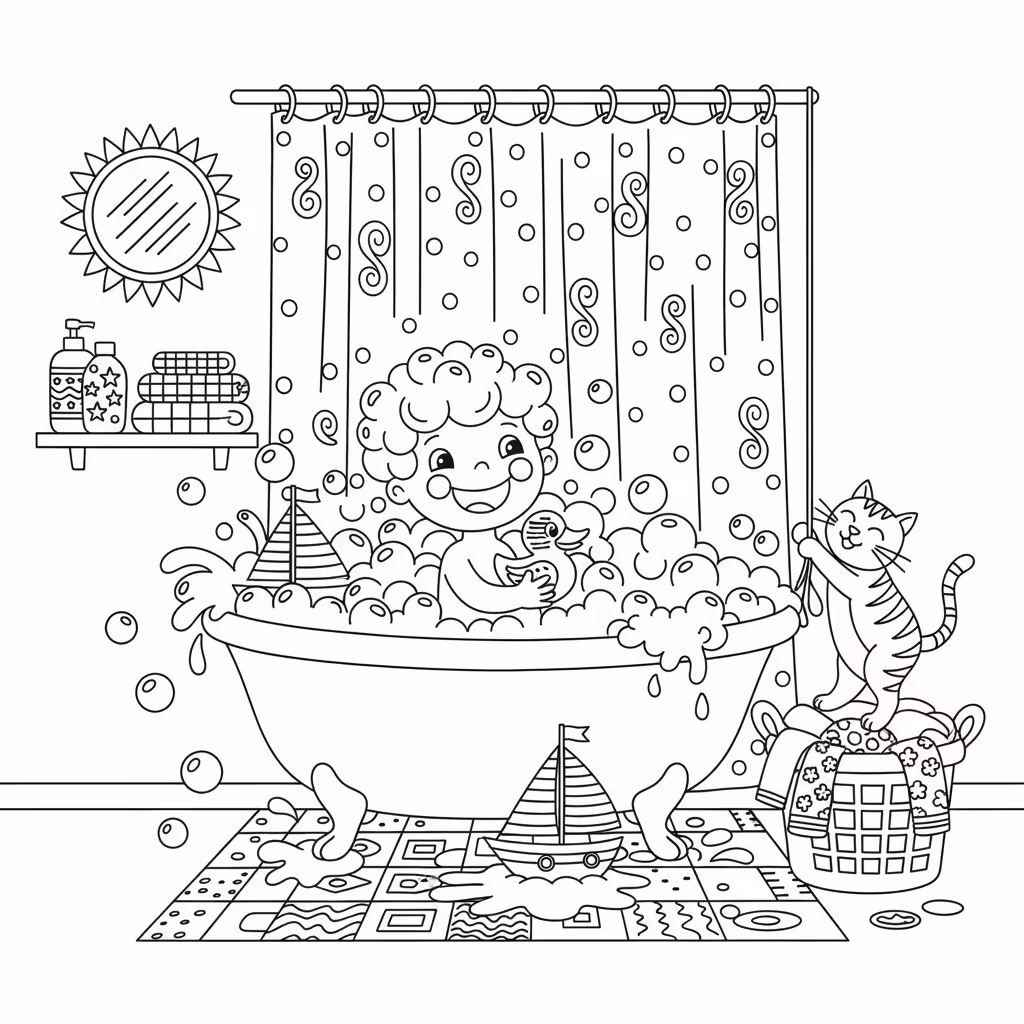 coloriage pour enfant à télécharger, niveau intermédiaire.