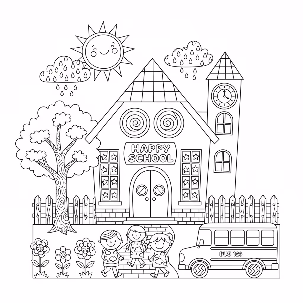 coloriage pour enfant à télécharger, niveau intermédiaire.