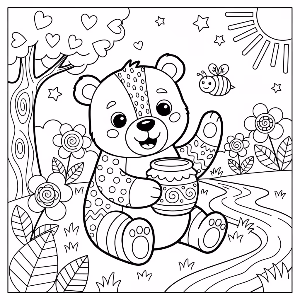 coloriage pour enfant à télécharger, niveau intermédiaire.