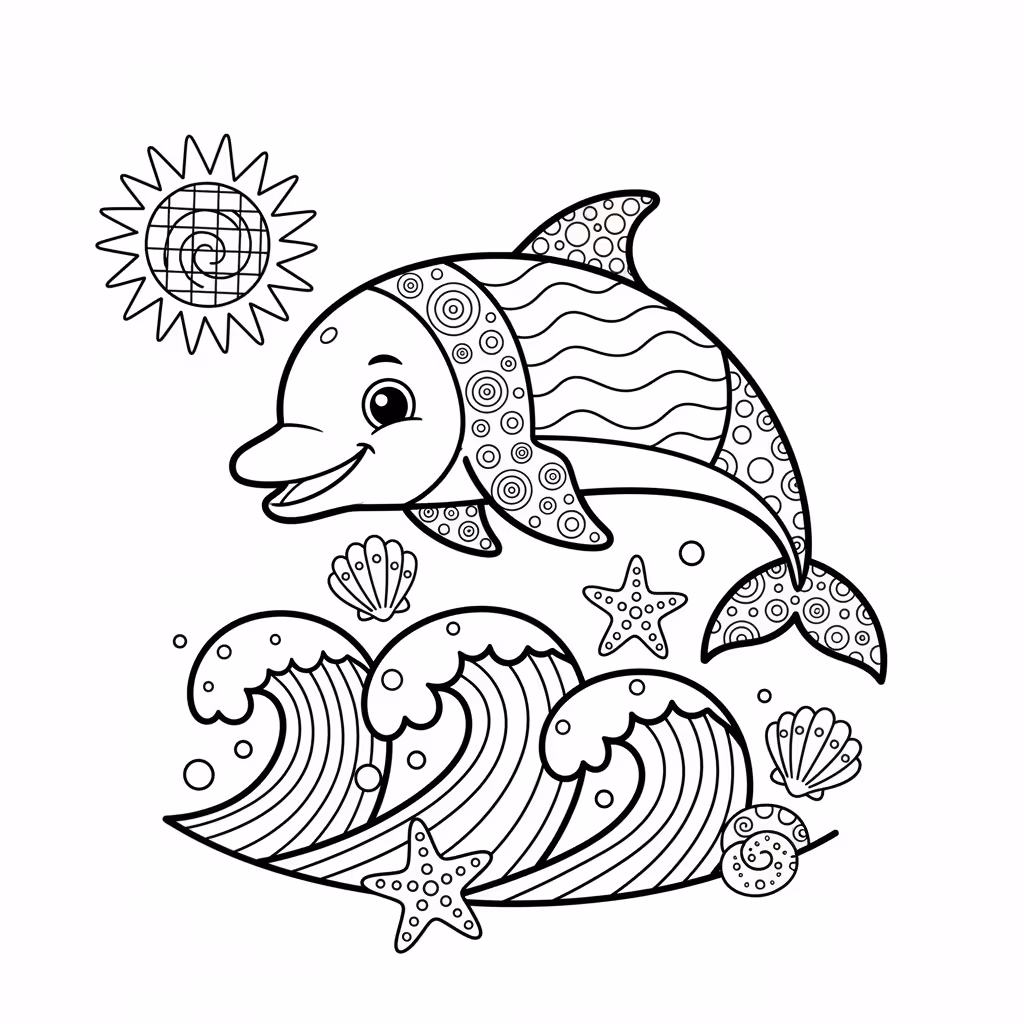 coloriage pour enfant à télécharger, niveau intermédiaire.