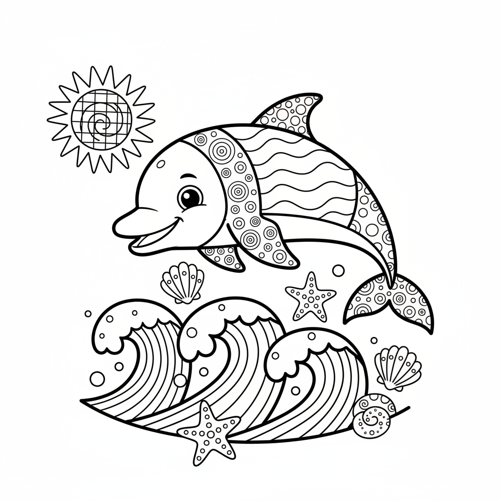 coloriage pour enfant à télécharger, niveau intermédiaire.