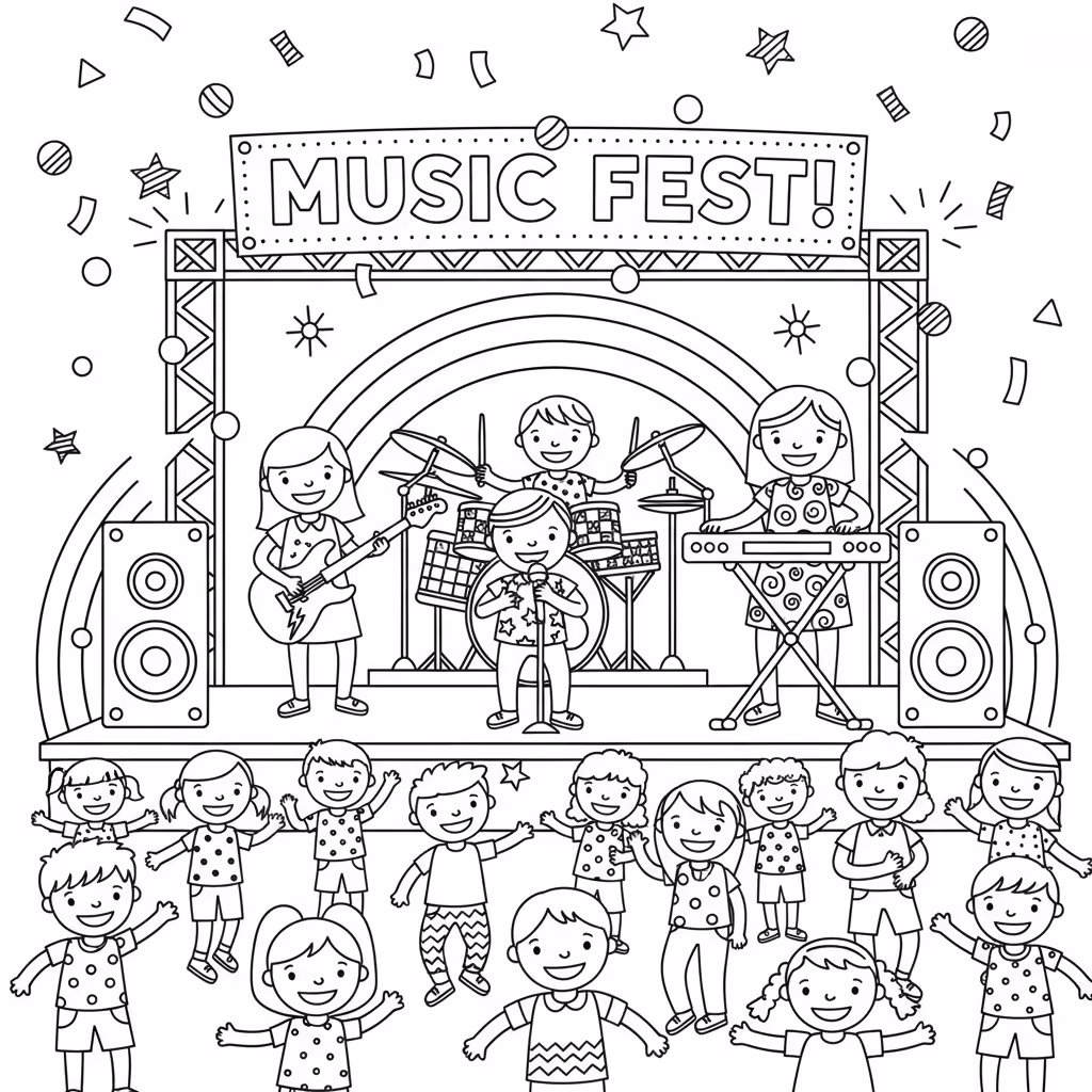 coloriage pour enfant à télécharger, niveau intermédiaire.