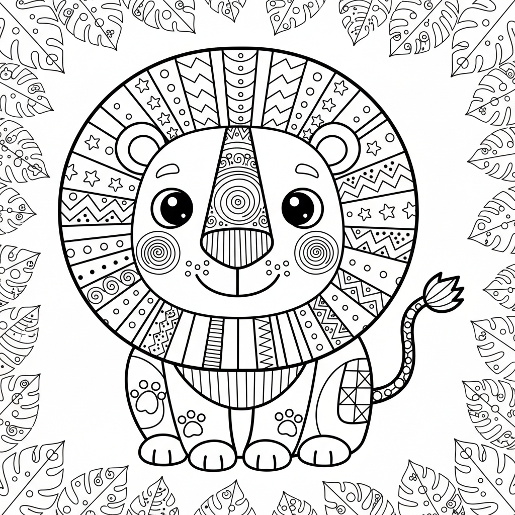 coloriage pour enfant à télécharger, niveau intermédiaire.